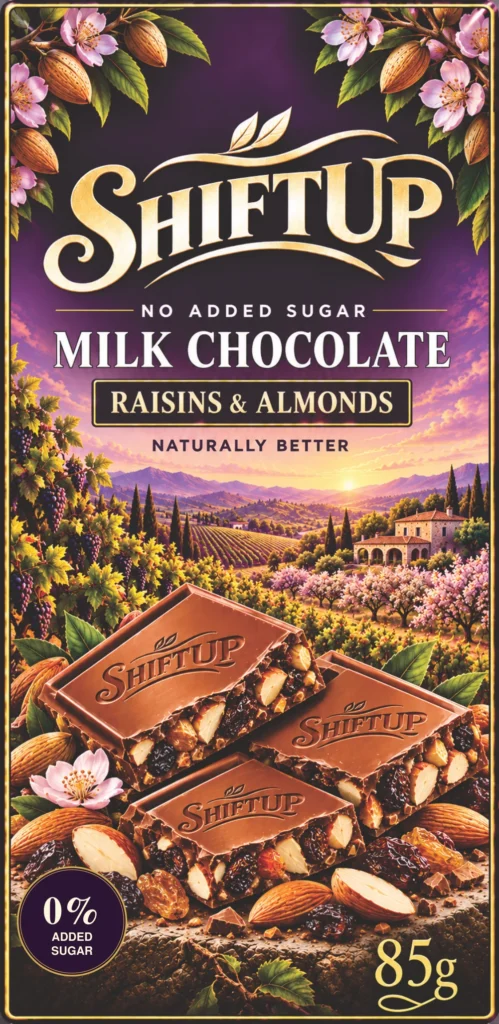 Milk Chocolate · Raisins & Almonds