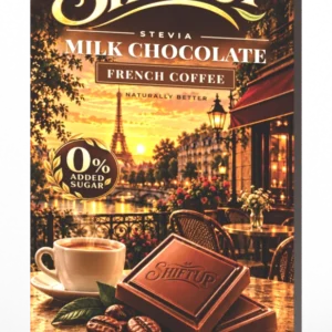 SHIFT UP chocolate french coffee — 3D package using approved print artwork