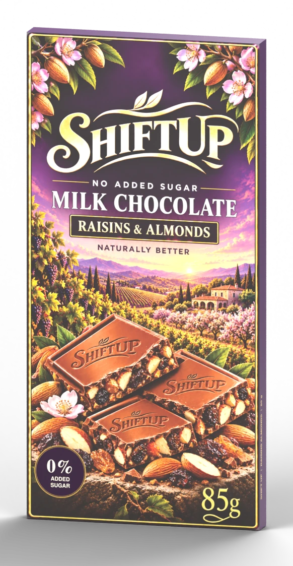 Milk Chocolate · Raisins & Almonds — Product