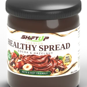 SHIFT UP spread — 3D package using approved print artwork