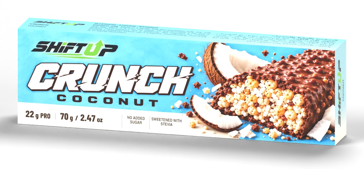 Crunch · Coconut — Pack front