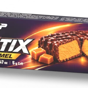 SHIFT UP voltix caramel — 3D packaging mockup using approved print artwork